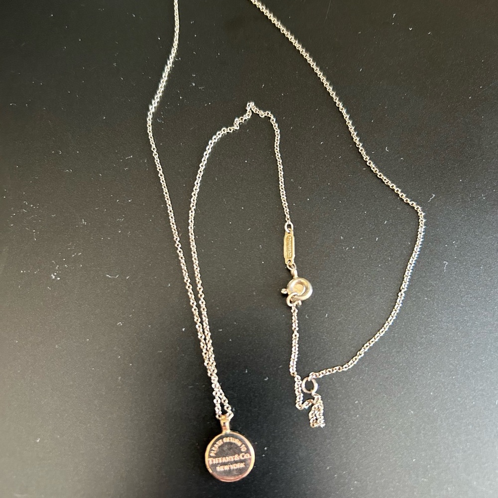 Vintage Tiffany Silver Pendant Chain Necklace